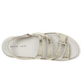 David Tate Women's Femme Flat Sandal, Platinum, 13