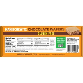 Manischewitz Manishewitz Gluten Free Chocolate Wafers, 7oz (3 Pack) Crispy Wafer with Creamy Dark Chocolate Filling | Dairy Free | Certified Kosher (including Passover)