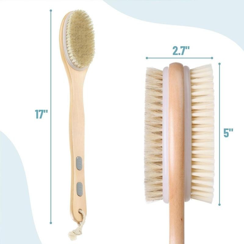 Double Sided Shower Brush, Back Scrubber, Bath Brush, Back Brush,