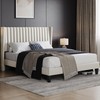 Yaheetech Yaheetech Queen Bed Frame Upholstered Platform Bed with Fabric