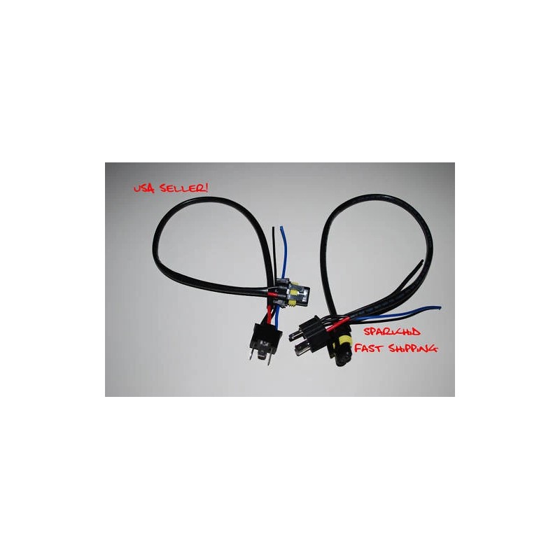 bi xenon hid H4 9003 HB2 HID wire CONNECTOR harness