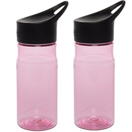 Thermos (2 unidades) Intak – Martillo de hidratación Botellas de Agua de Plástico Portátil con tapa mango, Rosado, 2