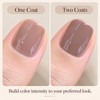 10ML Taupe Nail Polish, Air Dry Glossy Nail Lacquer, No
