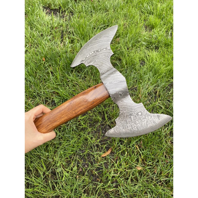 Helko Werk Damascus Steel Handmade Hand Forged Axe ZH53 /helko