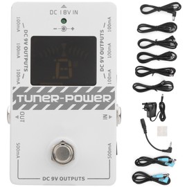 Tuner Power Supply 2‑in‑1 Electric Guitar Tuning Effects 8‑Way Isolated Outputs AccessoriesUK Plug 100‑240V