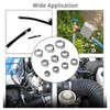 180Pcs Fuel Hose Clamps Kit Stainless Steel Injection Line Accessories