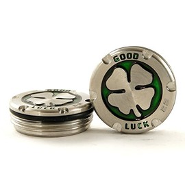 19th Hole Custom Shop Deluxe Tour Style Weights for Scotty Cameron Putters, Lucky Clover, Green (25 GR)