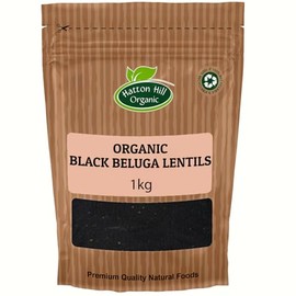 Organic Black Beluga Lentils 1kg by Hatton Hill Organic