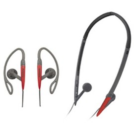 Super Lightweight Headphones with 2-Way Design in Red