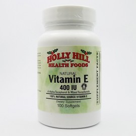 Holly Hill Health Foods, Vitamin E 400 IU, 100 Softgels