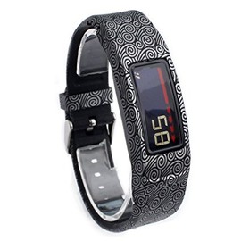 NEO+ UK SELLER, New Replacement Band For GarMin vivofit 2 / No Tracker (SILVER PATTERNED)