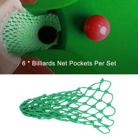 Billiards Mesh Pockets Club Bags 6 Pcs/Set Pool Table Kit Accessories Billiards Pockets Nylon Net Bag Replacement