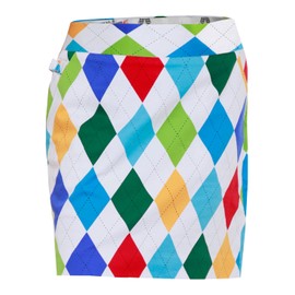 Royal & Awesome Women's Womens Golf Skort Skirt, king of diamonds, US 6/UK 10