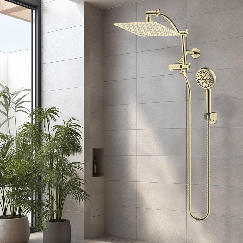 Hibbent All Metal cUPC Certified Shower Head, 10'' High Pressure