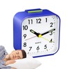 Night Light Small Alarm Clock,Small Portable Bedside Alarm Clock with