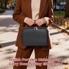 DORMIYA Black Travel Makeup Bag for Women - Large Capacity
