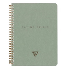Clairefontaine Flying Spirit 107566C Spiral Notebook DIN A5 14.8 x 21 cm 60 Sheets 90 g Lined Grey Green Assorted Pack of 1
