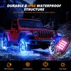 8 Pods RGB LED Rock Lights for Jeeps Trucks Golf