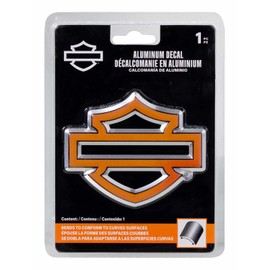 CHROMA 041750 Harley-Davidson Aluminum Bar & Shield Logo Emblem Decal - 5 x 7 inch