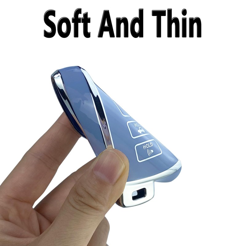 Yuebutor Key Fob Cover Case Compatible with Toyota Highlander Camry