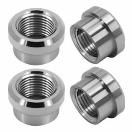 CNRAQR Aluminum 1/2" NPT Female Weld on Bung Weldable Fitting 4PCS