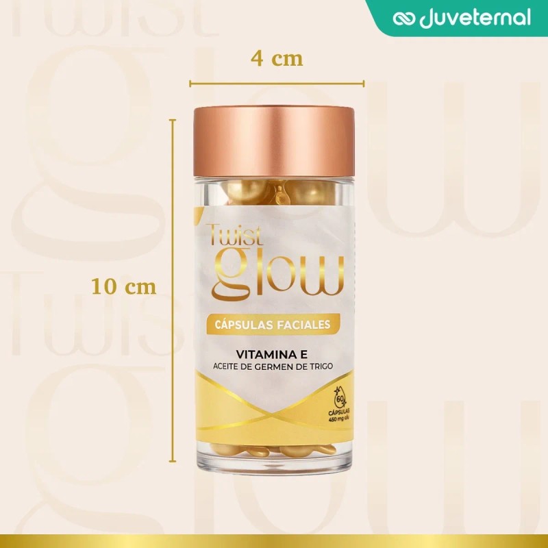 Twist Glow Cápsulas Faciales Vitamina E + Germen De Trigo
