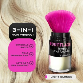 Rootflage Light Blonde Hair Touch Up - Instant Root Concealer Powder for Roots and Hairline Filler