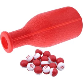 WADY 1 Set Billiard Game Kelly Billiards Accessory Pool Shaker Bottle Peas with Standard 16 Numbered Tally Balls Peas Billiard Accessoriesfor Sports Club Supplies Home Birthday Gift