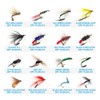 YZD Fly Fishing Flies Kit Fly Assortment Trout Bass Fishing