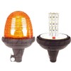 LED Rotating Flashing Amber Beacon Flexible DIN Pole Mount Tractor