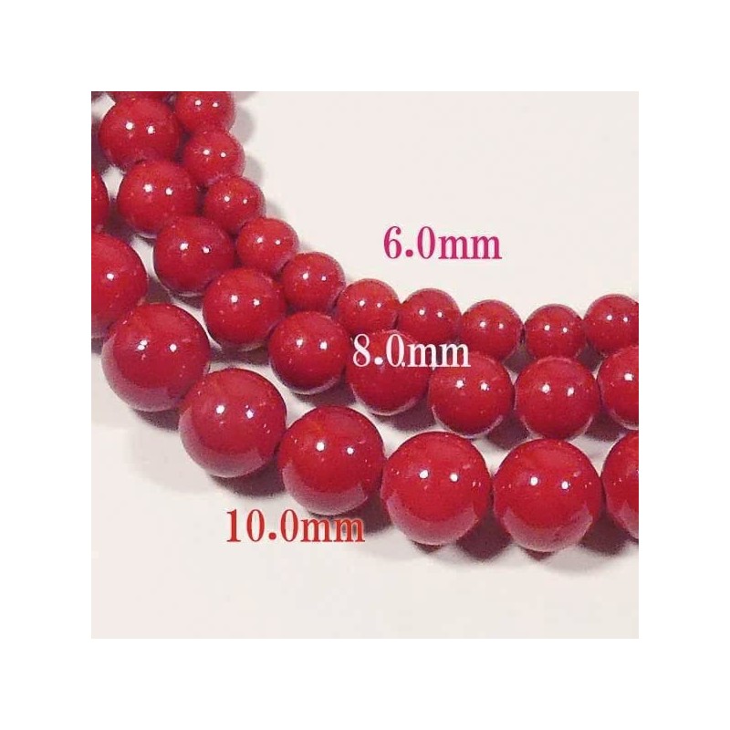 B-style Coral Necklace, Synthetic 16.5 inches (42 cm), Earring Set,