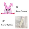 Lighted Inflatable Easter Bunny Easter Blow Up Rabbit with Built