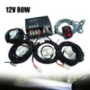 DENESTUS 4 HID Bulbs Emergency Strobe Light Headlight Kit Car