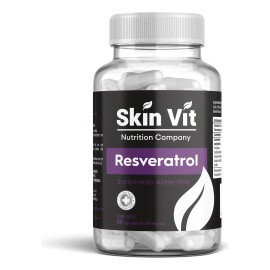 Antioxidante Resveratrol 60 Cápsulas Skin Vit Súper Premium Sin Sabor