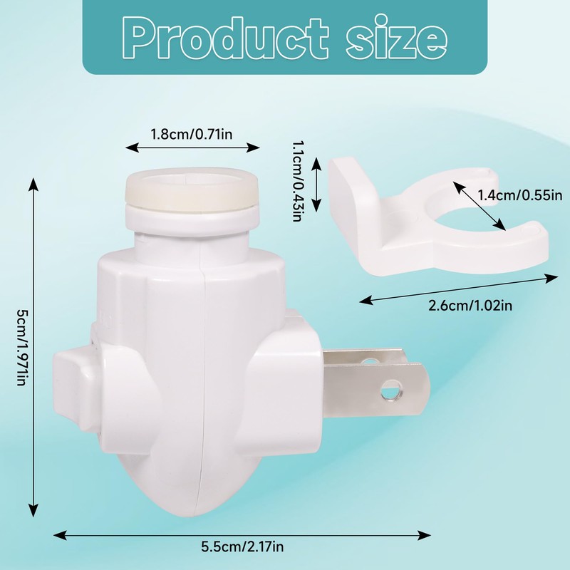 Plug in Night Light Module E12 Base Socket with ON/Off