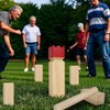 Juegoal Kubb Backyard Game Set, Wooden Block Tossing Game Set