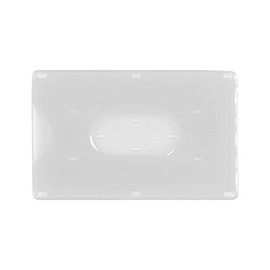 ONE SHOP di Bracalente Piero - Hard Plastic Card Holder (Pack of 2) for Credit Cards, Magnetic Cards, Driving License, ID Card, Green Pass, Transparent, FIRM, transparent, Company