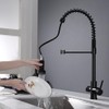 GICASA Kitchen Faucet with Temperature Digital Display, Solid Brass Kitchen