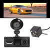 3 Lens Dash Camera, 1080P IR Night Vision 170° Angle