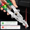 Pinzas Electricista 8 en 1, Pinzas Pelacables con Tester de