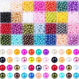2000pcs Cuentas De Perlas Para Pulseras, Joyas, Collares                                                                                              