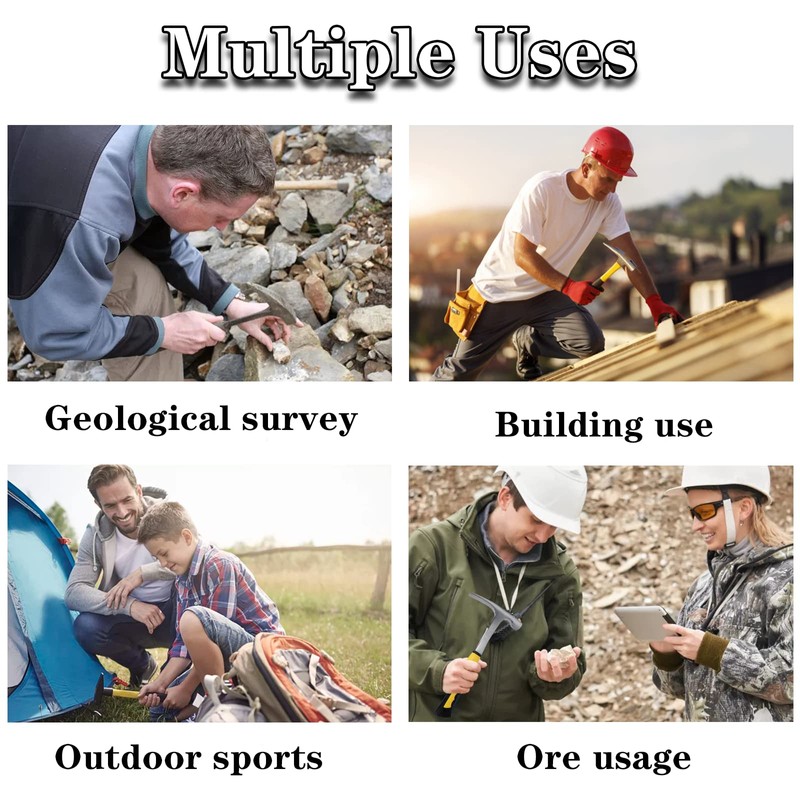 behone Geological Chisel Hammer Geologist Hammer Geological Exploration Hammer with