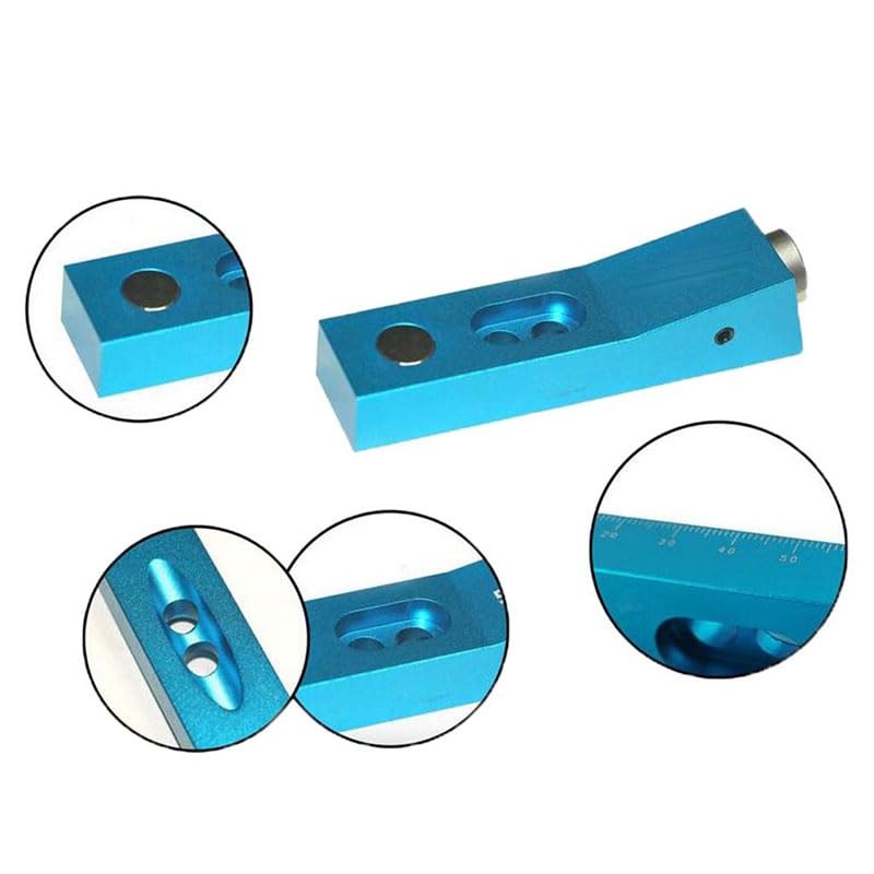 Pocket Hole Jig, No-Fence Drilling Guide Locator Single Hole Woodworking