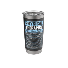 Therapist gifts Physical therapy nutrition facts Stainless Steel Insulated Tumbler