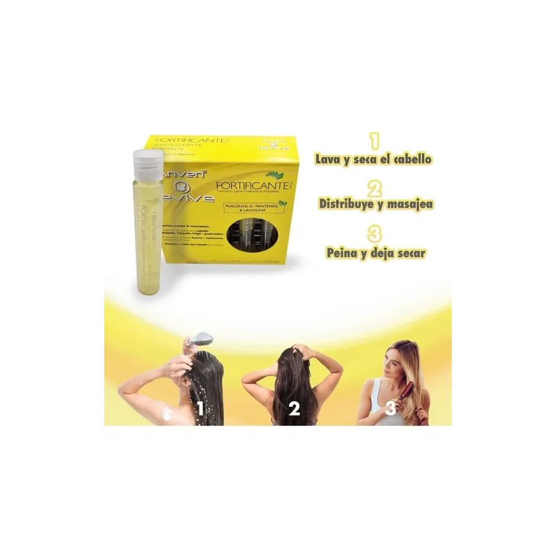 Anven Ampolleta Fortificante Cabello Mas Fuerte Y Resistente