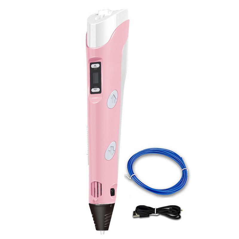 3D Printing Pen LCD Display Adjustable Speed with 5M Consumable