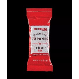 Mi Tienda Japanese Style Peanuts Fuego  (Cacahuate Japones) 4oz Bags X3
