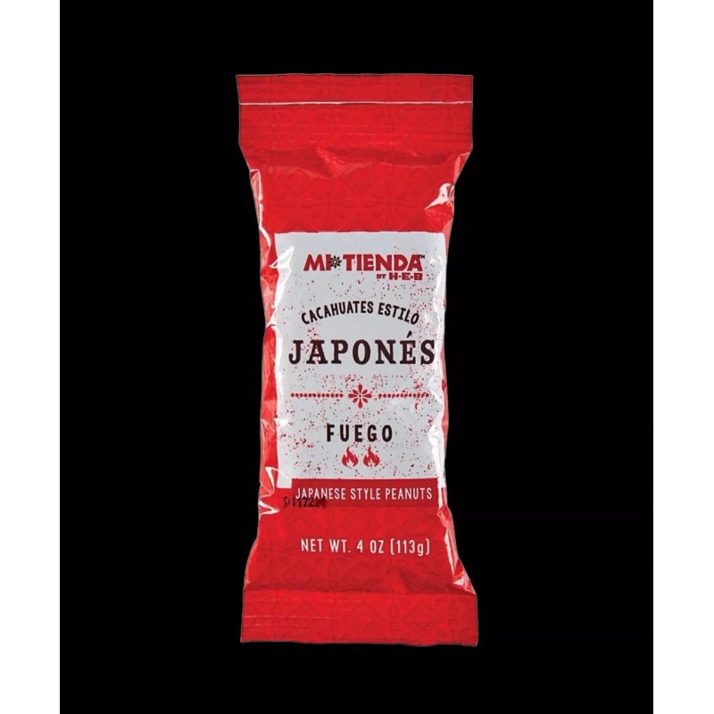 Mi Tienda Japanese Style Peanuts Fuego (Cacahuate Japones) 4oz Bags