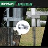 KINNAN 24 Pack 2-3/8'' Galvanized Steel Chain Link Tension Bands