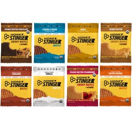 Organic Waffle | Energy Stroopwafel for Exercise, Endurance and Performance | Sports Nutrition for Home & Gym, Pre & During Workout - 8 Flavor Variety (8 Pack)